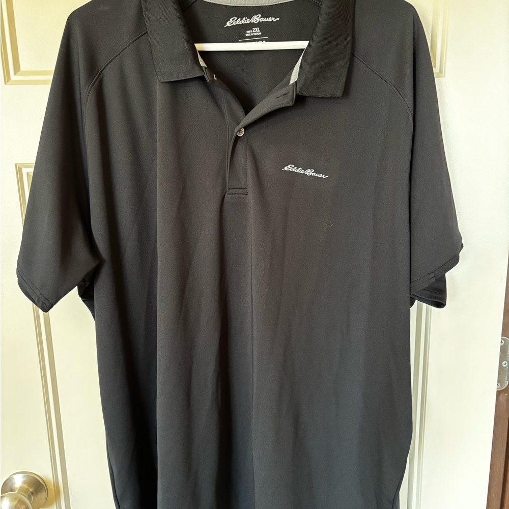 Eddie Bauer Men's Charcoal Polo Shirt